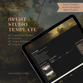 Notion Artist Business Studio | Creative Dashboard Template