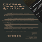 Notion Artist Business Studio | Creative Dashboard Template