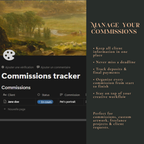 Notion Artist Business Studio | Creative Dashboard Template