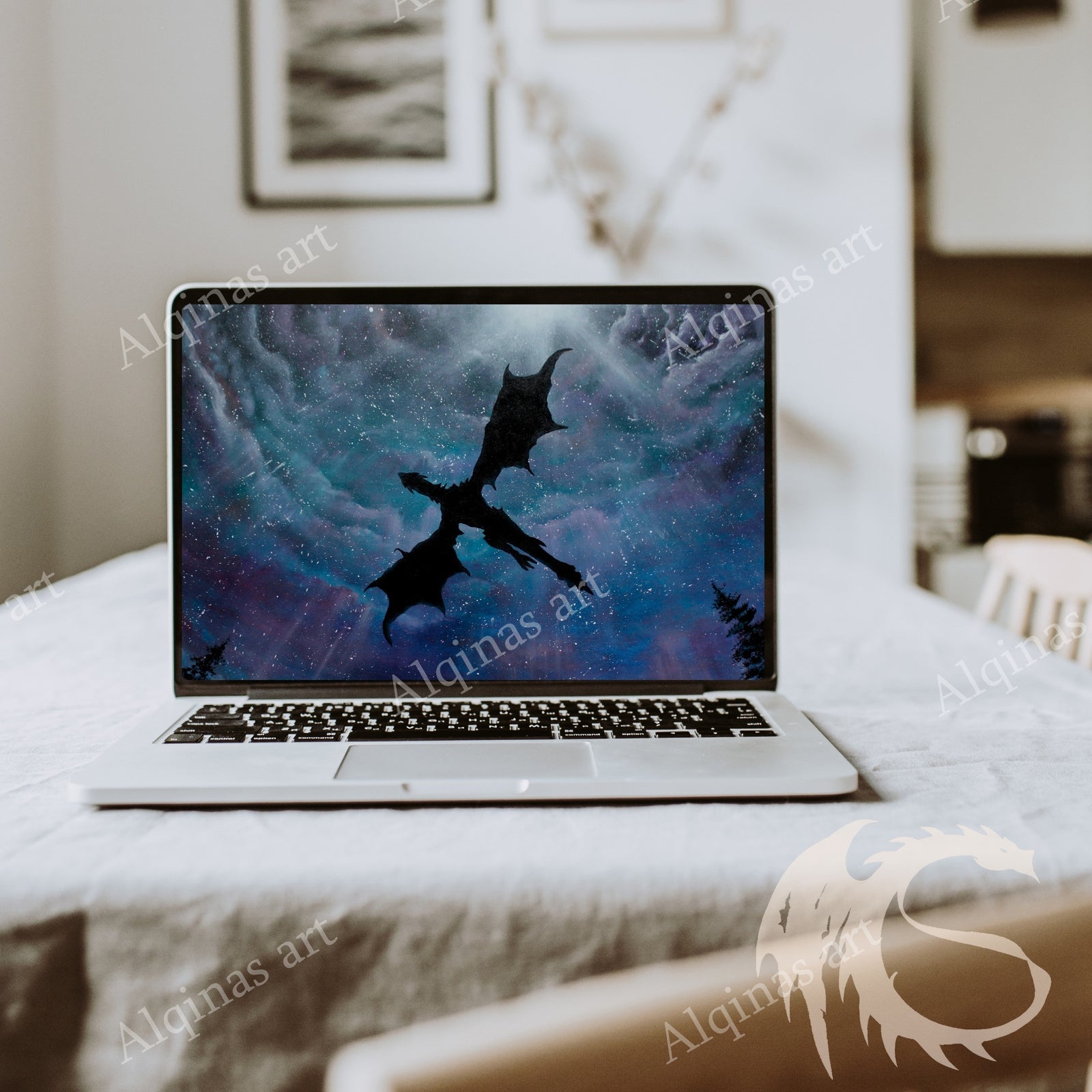 Black and Grey Minimalist Laptop Mockup Instagram Post – 1