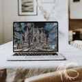Black and Grey Minimalist Laptop Mockup Instagram Post – 1