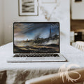 Black and Grey Minimalist Laptop Mockup Instagram Post – 1