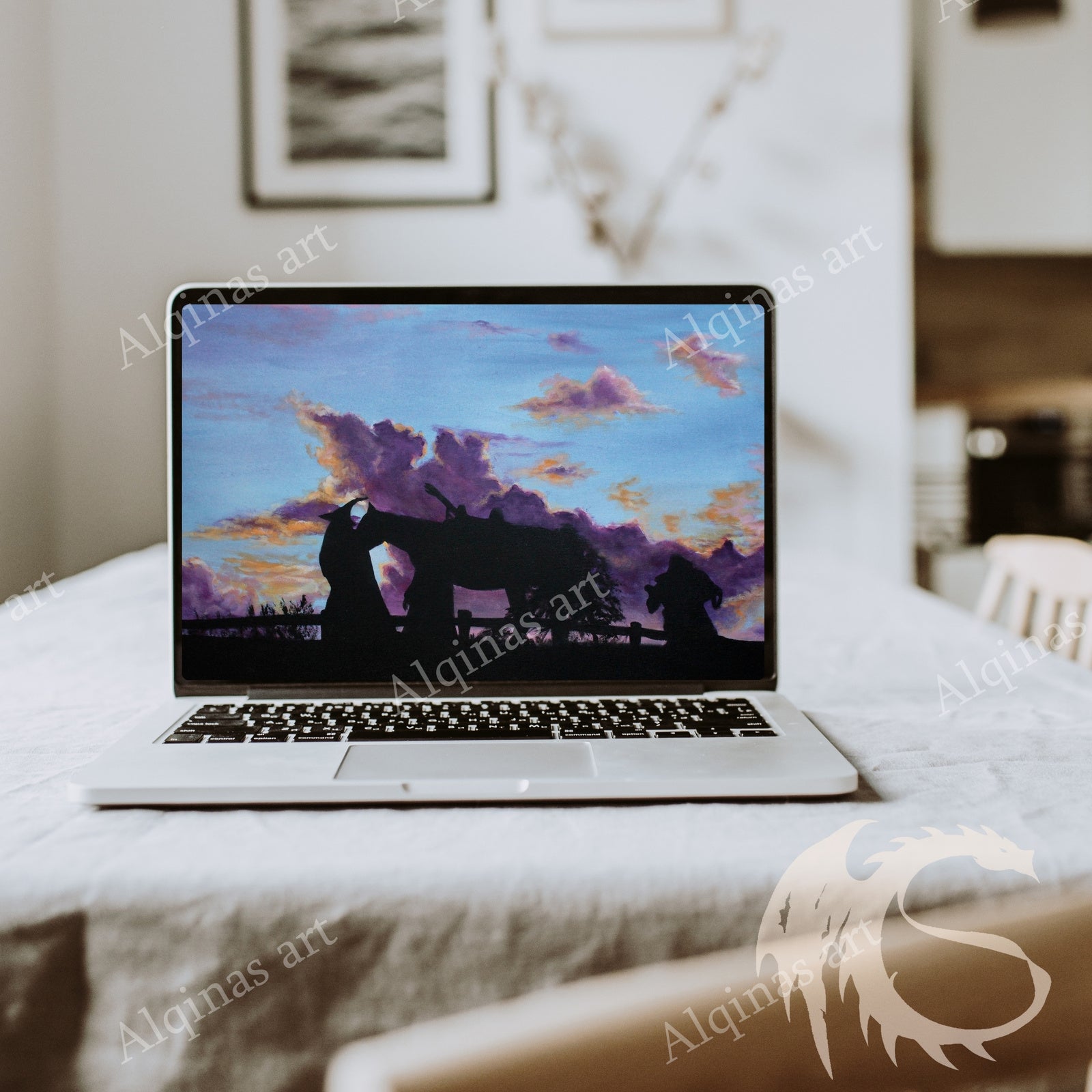 Black and Grey Minimalist Laptop Mockup Instagram Post – 1