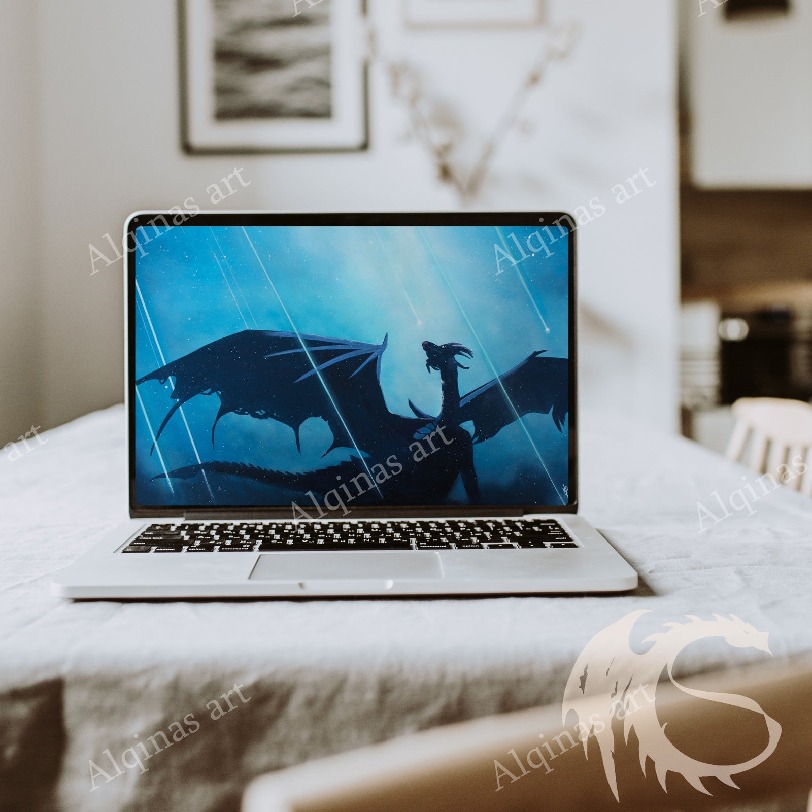 Black and Grey Minimalist Laptop Mockup Instagram Post – 1