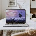 Black and Grey Minimalist Laptop Mockup Instagram Post – 1