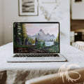 Black and Grey Minimalist Laptop Mockup Instagram Post – 1