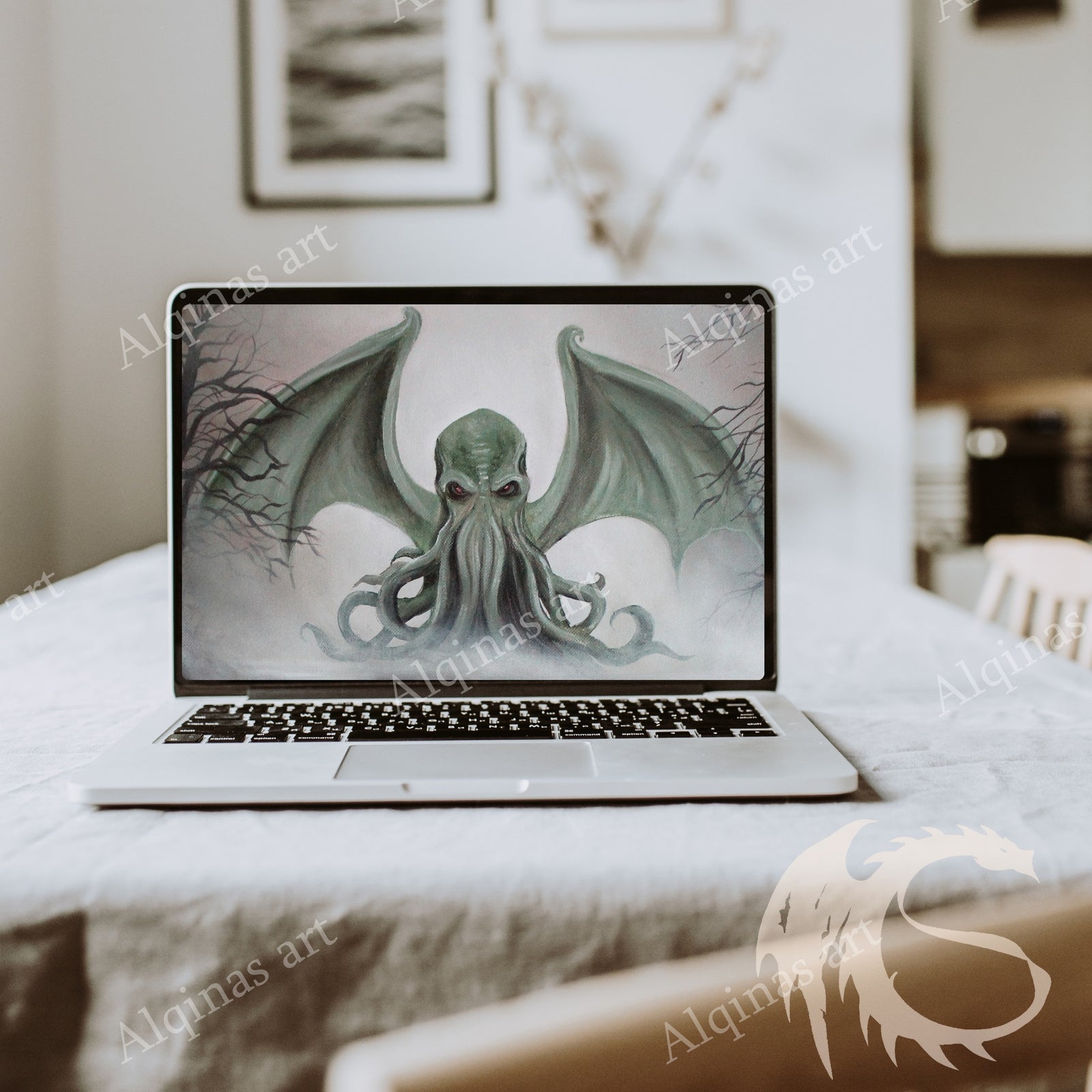 Black and Grey Minimalist Laptop Mockup Instagram Post – 1