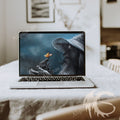 Black and Grey Minimalist Laptop Mockup Instagram Post – 1