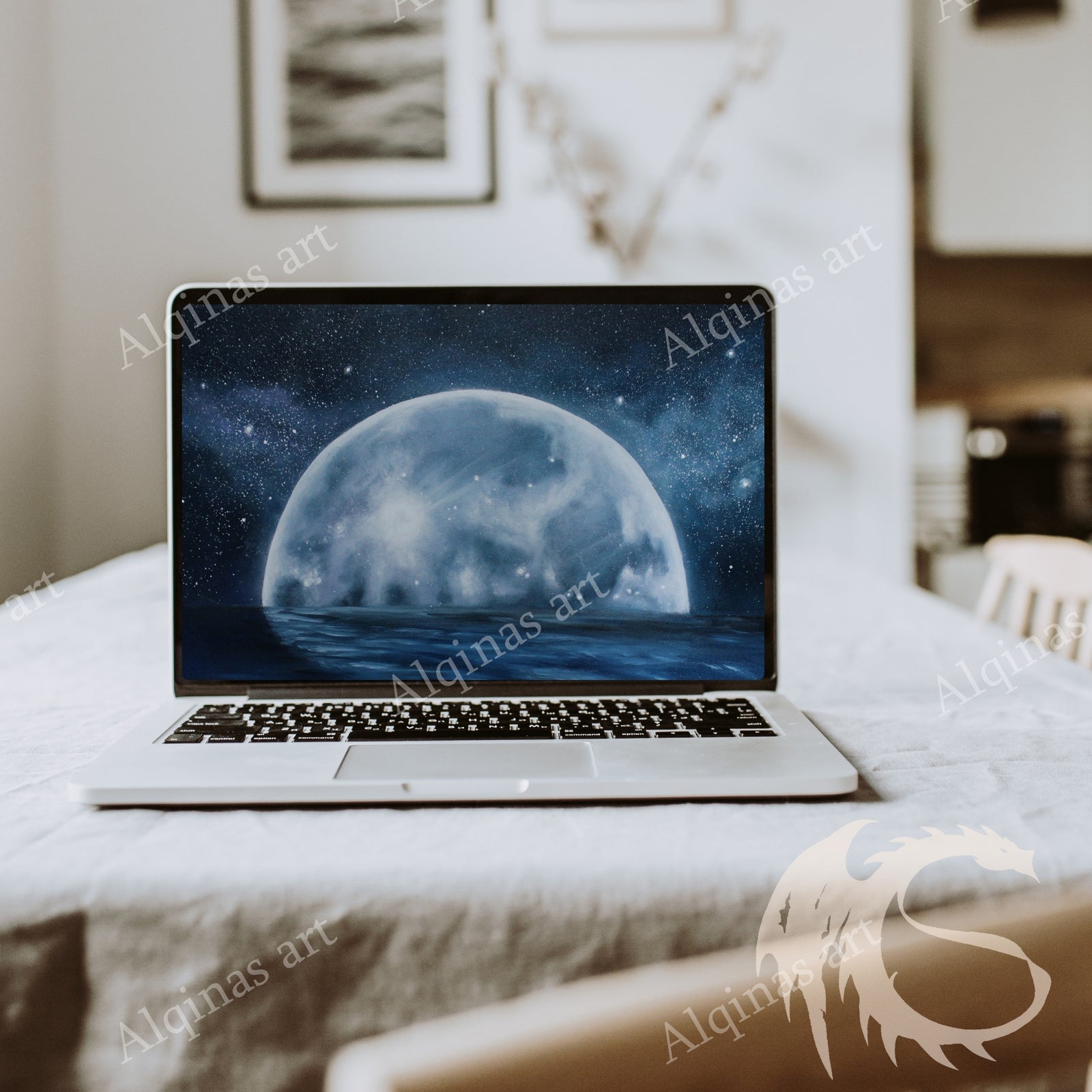 Black and Grey Minimalist Laptop Mockup Instagram Post – 1