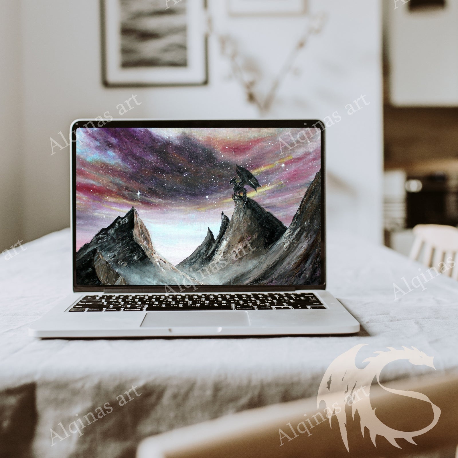 Black and Grey Minimalist Laptop Mockup Instagram Post – 1