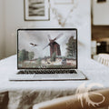 Black and Grey Minimalist Laptop Mockup Instagram Post – 1