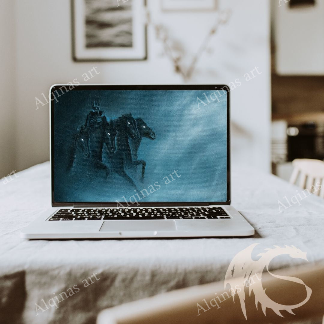 Black and Grey Minimalist Laptop Mockup Instagram Post – 1