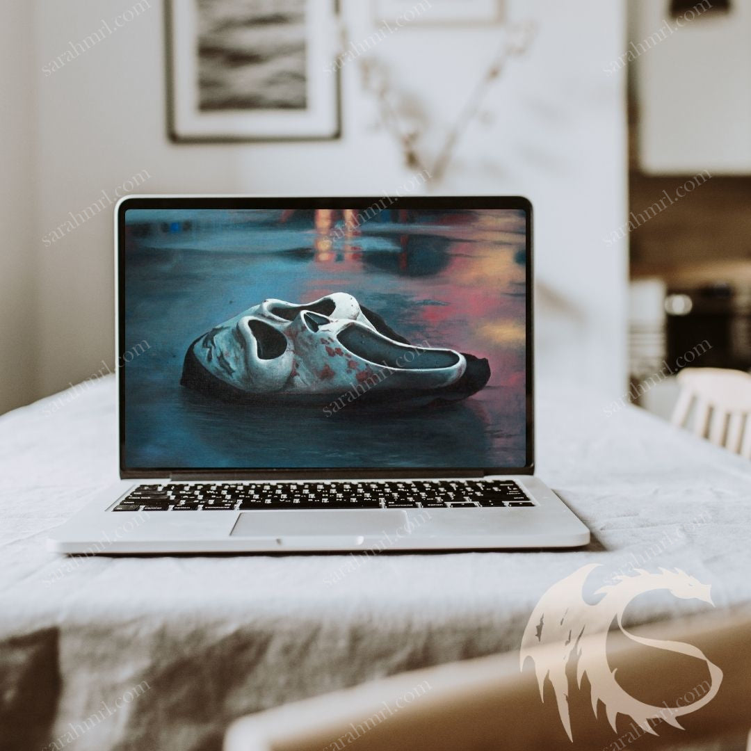Black and Grey Minimalist Laptop Mockup Instagram Post – 1