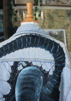 Veste en jean peinte à la main | Xénomorphe Alien 👽