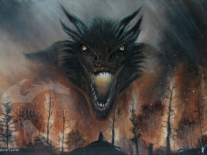 The Black Dragon | Impression sur toile