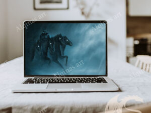 “The Wild Hunt”, Computer wallpaper