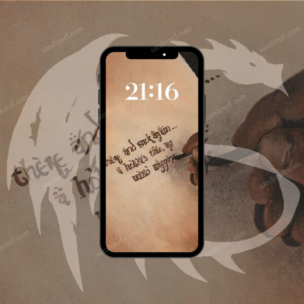 "There and back again", Phone wallpaper