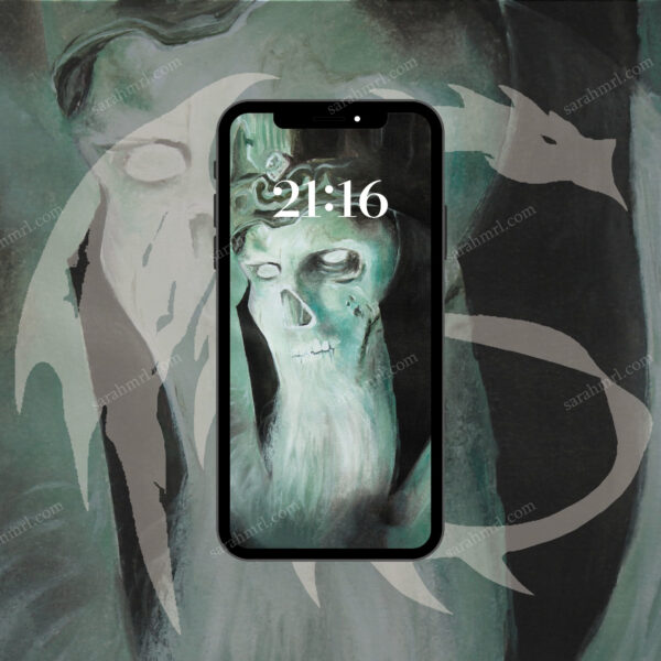 "The king of the dead", Phone wallpaper