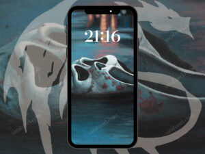 “Scream”, Phone wallpaper