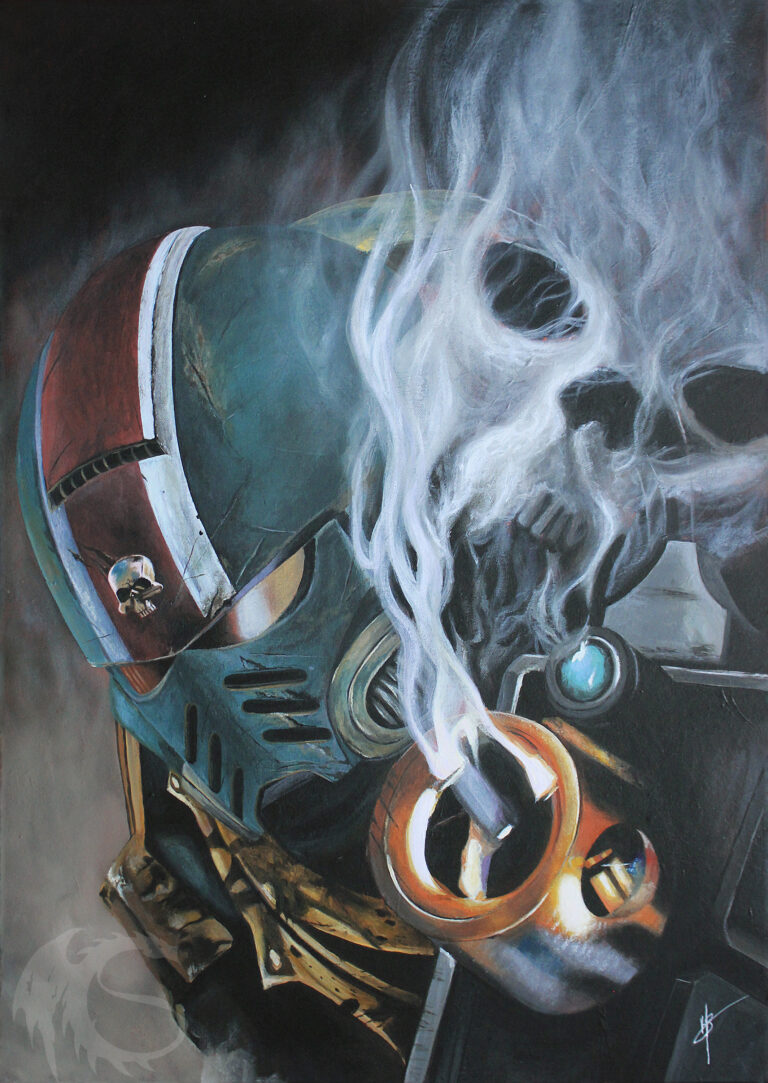 “My Honour Is My Life” - Original Painting & Inktober A4 Print